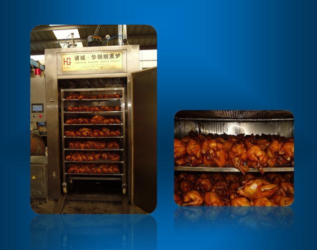 供应华钢牌烤肠烤鸡烤鸭设备|肉制品深加工熏烤设备